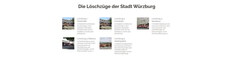 Freiwillige Feuerwehr der Stadt Würzburg e. V. Header