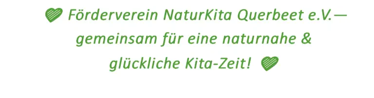 Förderverein NaturKita Querbeet e.V. Header