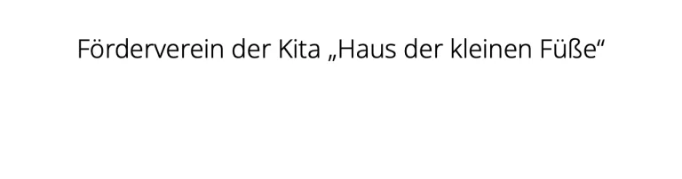 Kleine Füße - Große Träume e.V. Header