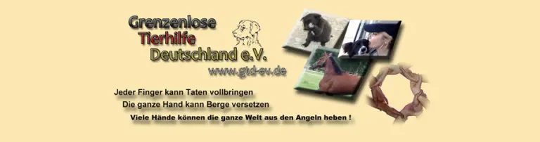 Grenzenlose Tierhilfe Deutschland e.V. Header