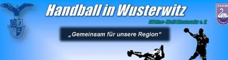 SV Blau Weiß Wusterwitz Abt. Handball Header