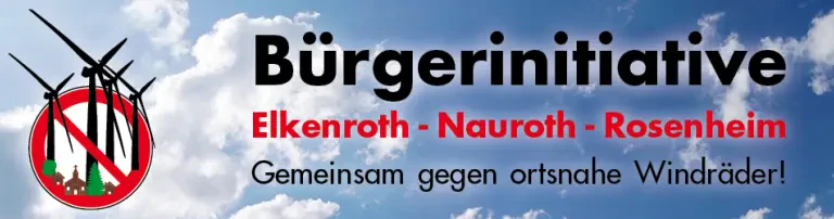 Bürgerinitiative Elkenroth-Nauroth-Rosenheim - Gemeinsam gegen ortsnahe Windräder e.V. Header