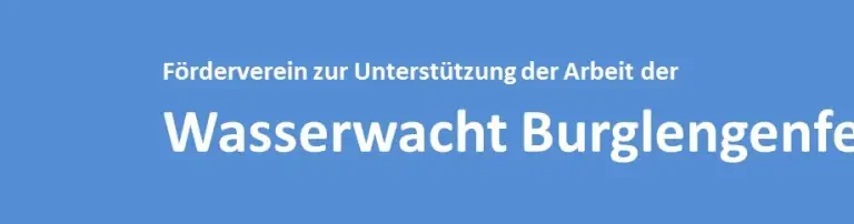 Förderverein zur Unterstützung der Arbeit der Wasserwacht Burglengenfeld e.V. Header