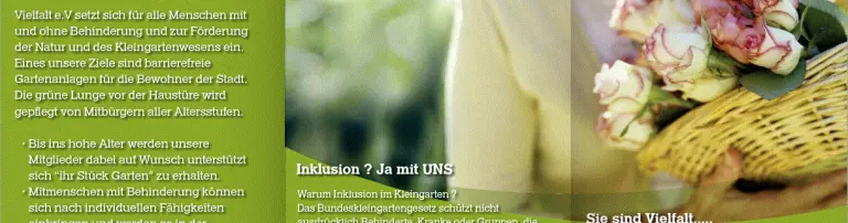 Kleingartenverein Vielfalt e.V. Header