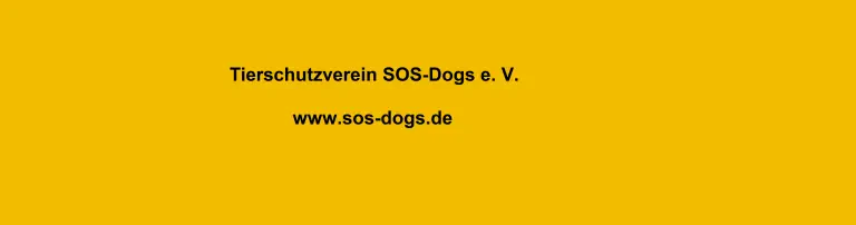 Tierschutzverein SOS-Dogs e.V. Header