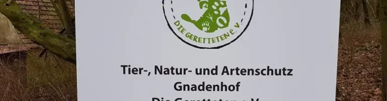 Tier,- Natur- und Artenschutz -  Gnadenhof  DieGeretteten e.V. Header