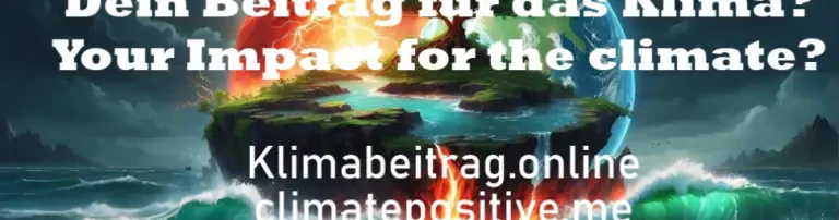 Klimabeitrag.online – Dein Impact für das Klima Header