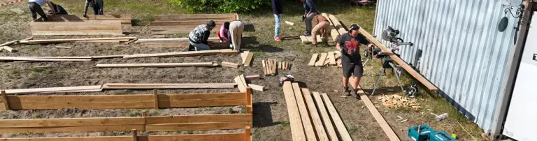 Reallabor Agrarökologie, Eberswalde: Ausbesserung der Mittelbeete für die kommende Saison Header