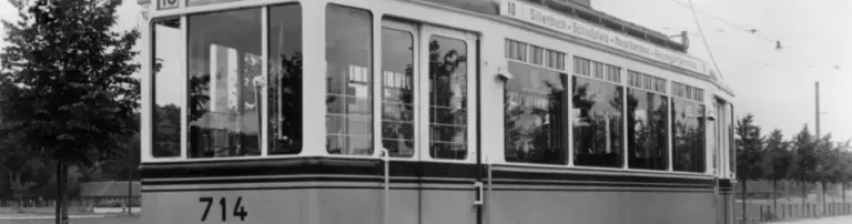 Gartenschauwagen 714 - Ein Scheinwerfer für einen Straßenbahnwagen Header