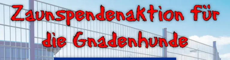 Zaunspendenaktion für Gnadenhunde Header