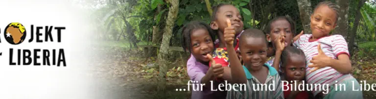 Lesen, Schreiben, Rechnen für Kinder in ihrer Heimat Liberia Header