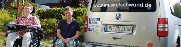 Kostenloser Fahrdienst für Menschen mit unheilbarem Muskelschwund Header