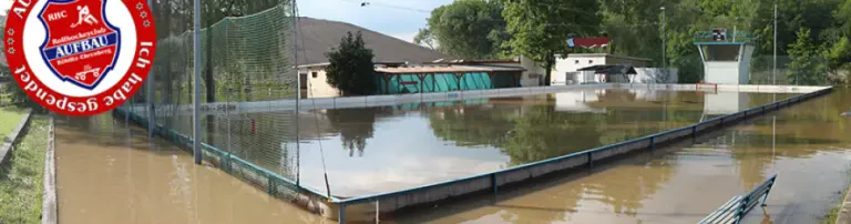 Wiederaufbau Vereinsgebäude nach Hochwasser Header