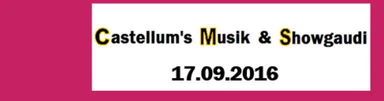 Castellum's Musik & Showgaudi Header