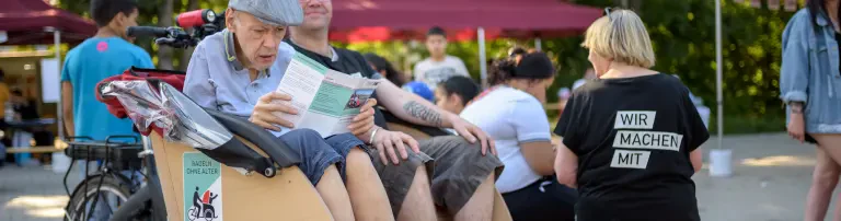 Radeln ohne Alter - Inklusive Quartiers-Rikscha Düsseldorf Wersten Header