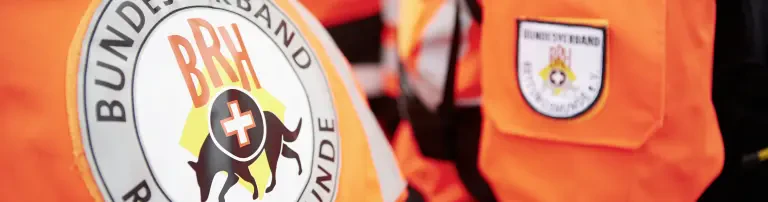 A) Einsatzhelme für BRH Rettungshunde-Einsatzkräfte der Rettungshundestaffel ReSuG Heidenheim Header