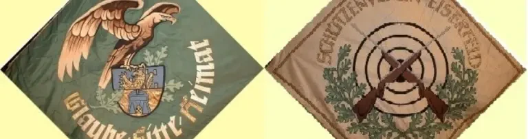Fahnen-Restaurierung, die Vereins-Fahne hat im Laufe der Jahre in Wind und Wetter bei den diversen Veranstaltungen leider sehr gelitten und braucht dringend eine fachmännische Restaurierung. Header
