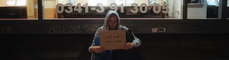 Streetwork und Online-Beratung für Straßenkinder, Sofahopper und junge Obdachlose in Deutschland Header