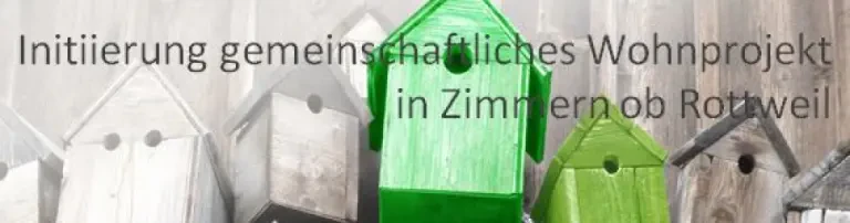 Initiierung eines gemeinschaftlichen Wohnprojekts in Zimmern ob Rottweil Header